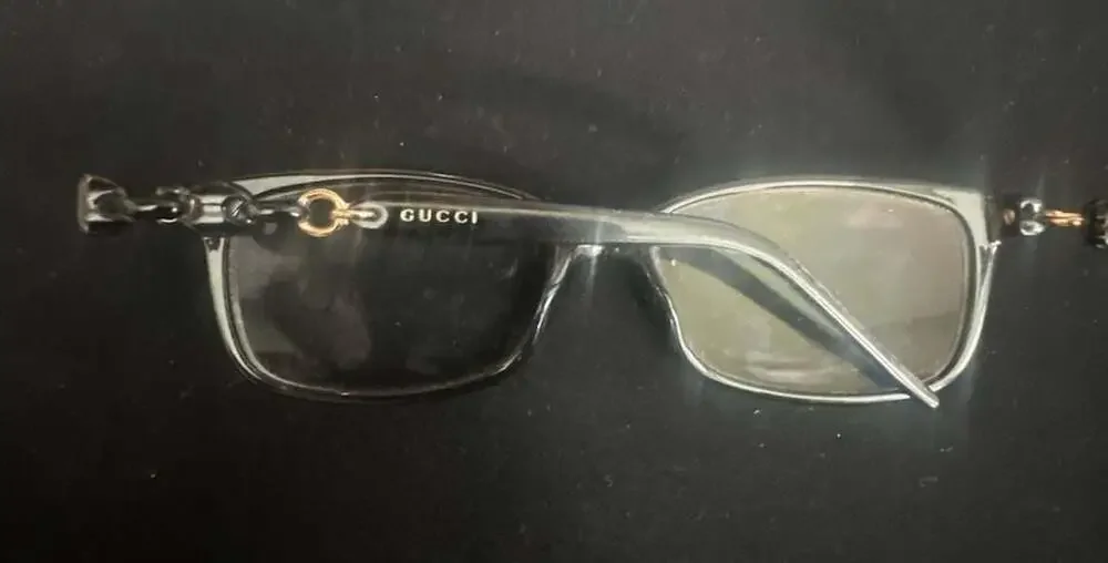 Gucci Eyeglasses GG 3624 6DQ Polished Black/Gold Square Frame